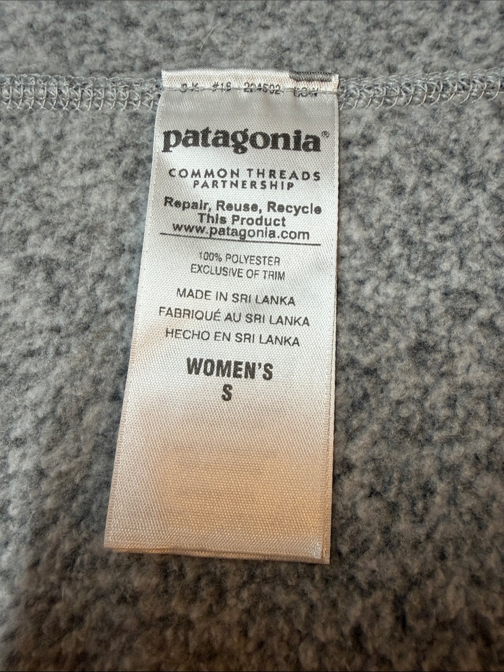 Patagonia Gray Heather Full-Zip Fleece Vest - Picture 5 of 10
